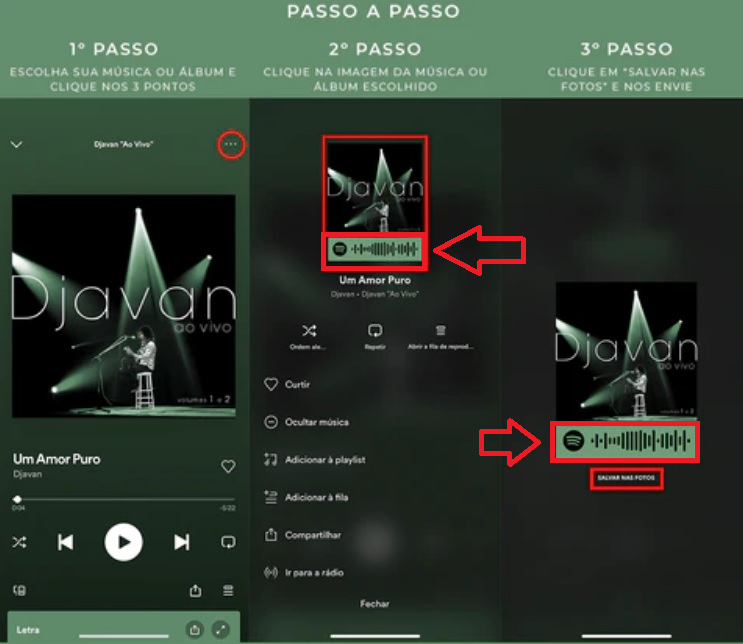 Chaveiro Spotify Casal