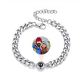 Pulseira Amore Com Foto Personalizada Prata / Homem 000317