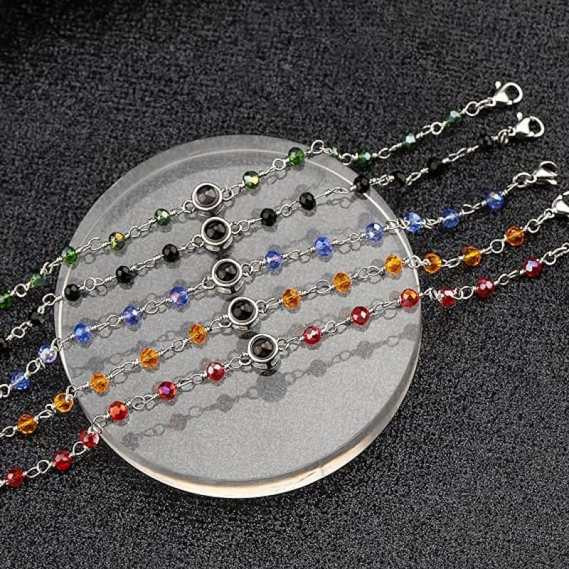 Pulseira Golden Memories Circle Com Foto Personalizada