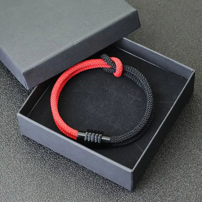 Pulseira Masculina De Corda Náutica Brasão 000283