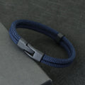 Pulseira Masculina Náutica Dupla Camada Navy Rope / S 17.5Cm 6.9Inch