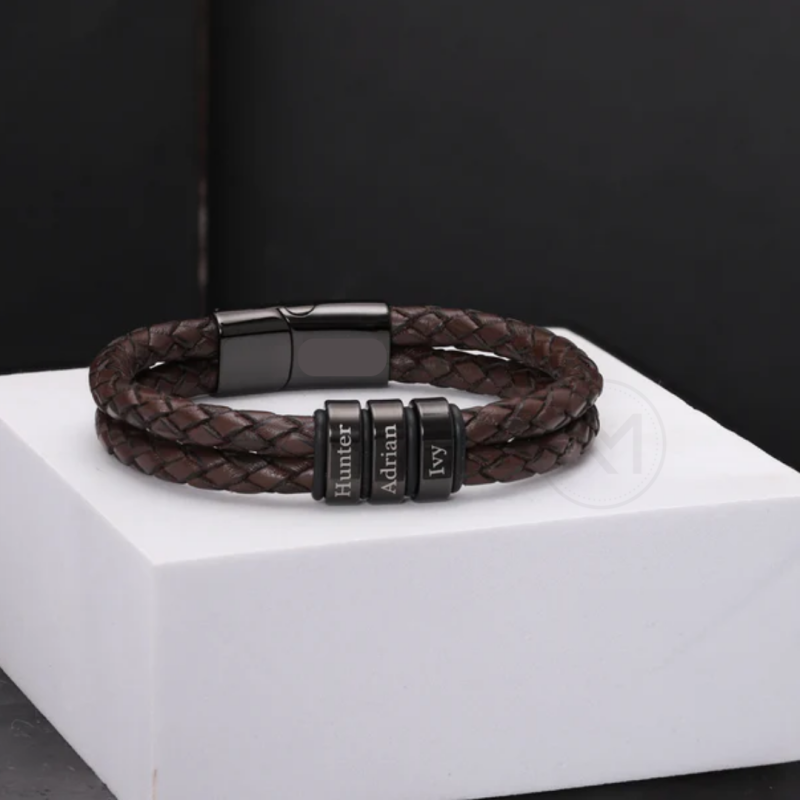 Pulseira Masculina Personalizado Com Nomes 000335