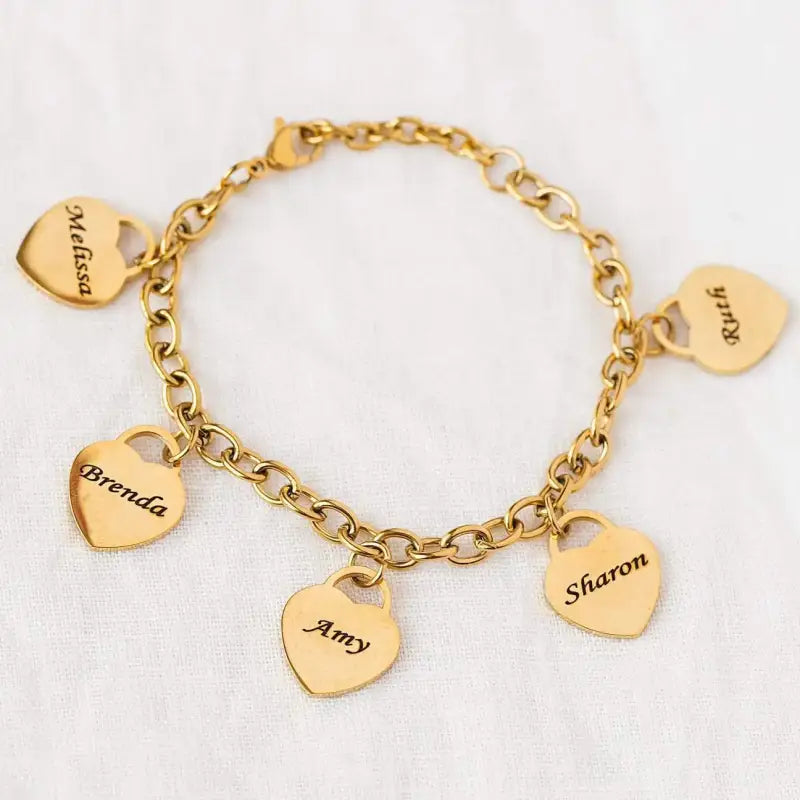 Pulseira Personalizada Charms Coração 000319