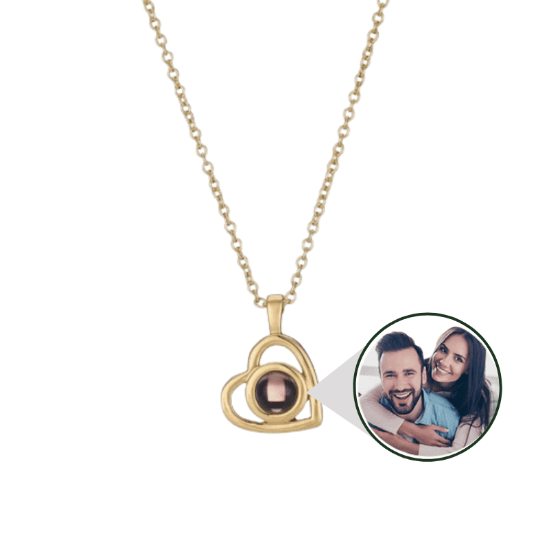 Colar Amor Eterno Foto Personalizável Dourado