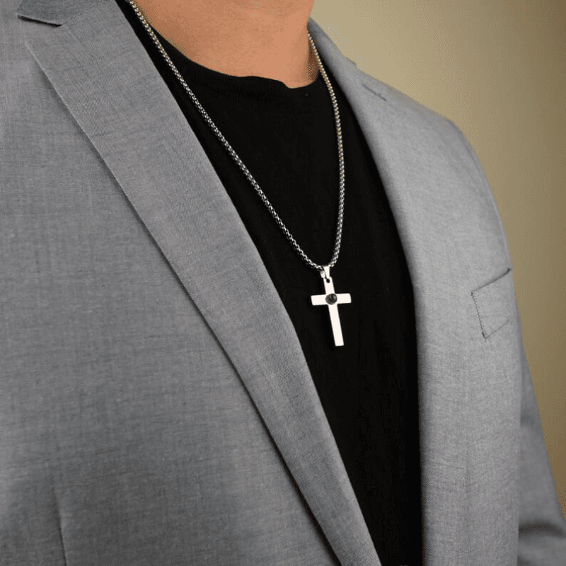 Colar Crucifixo Com Foto Personalizável 00011