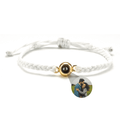 Pulseira Amore Memories Foto Personalizável Branca/Dourado