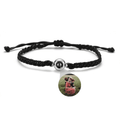 Pulseira Amore Memories Foto Personalizável Preta/Prata