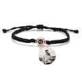 Pulseira Amore Memories Foto Personalizável Preto/Rose