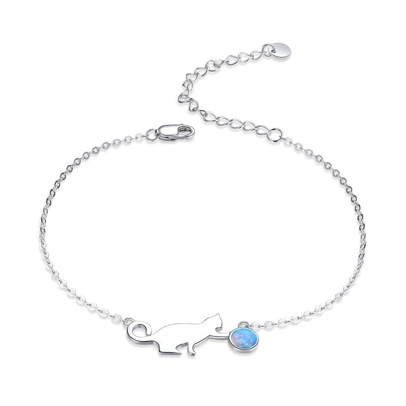 Pulseira De Gato Prata 925 00040