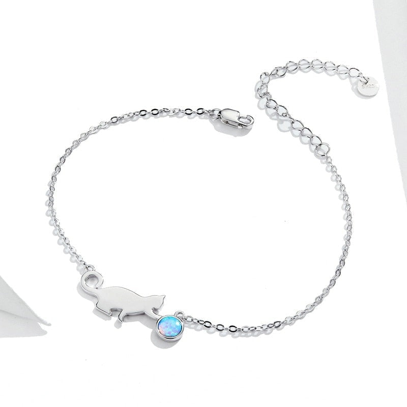 Pulseira De Gato Prata 925 00040