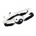 Pulseira Yin Yang Para Casal Preta/branca 00053